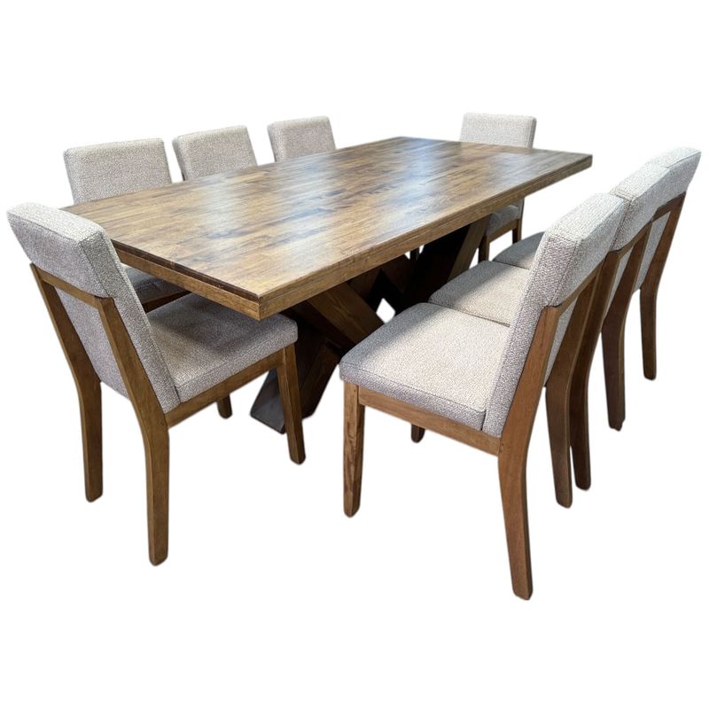 Juego de comedor rectangular 8 personas Windsor-1780592542515