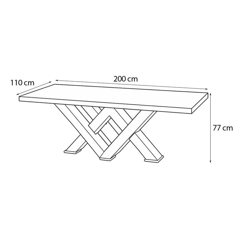 Juego de comedor rectangular 8 personas Windsor-1780592573353