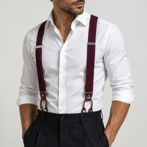 Tirantes Puro Ego rojo para hombre