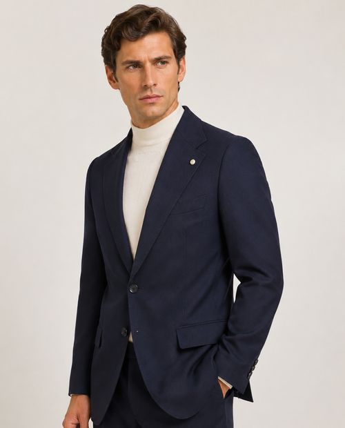 Blazer Puro Ego slim fit azul