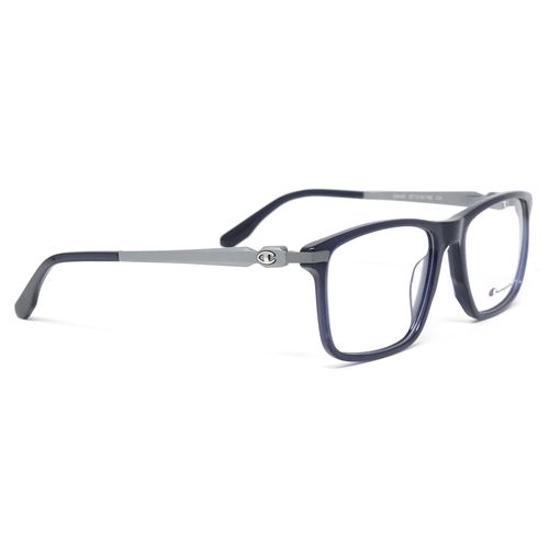 Aro completo rectangular de acetato azul Champion para mujer