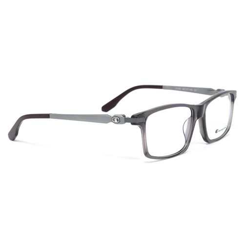 Lente oftálmico Champion rectangular para hombre color gris translúcido