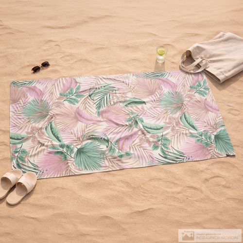 Toalla Hurley estampado palmeras tropical 91x178 cm