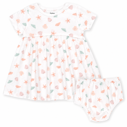 Vestido estampado marino para bebé niña
