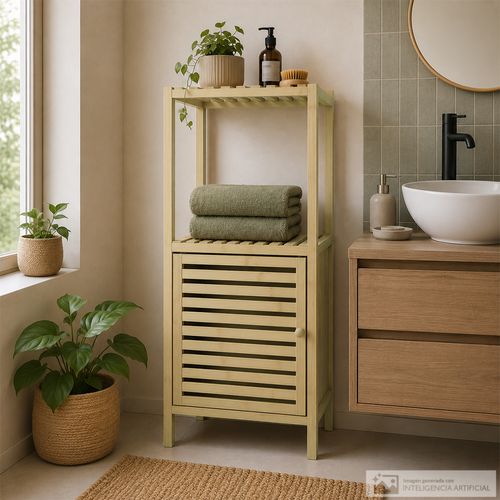 Estante organizador de bambú 34.5 x 80 cm