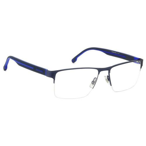 Aro oftálmico Carrera para hombre rectangular azul marino de metal ligero