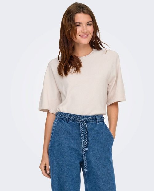 Blusa casual tejida con textura