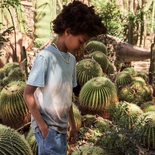 Short denim azul tipo cargo para niño