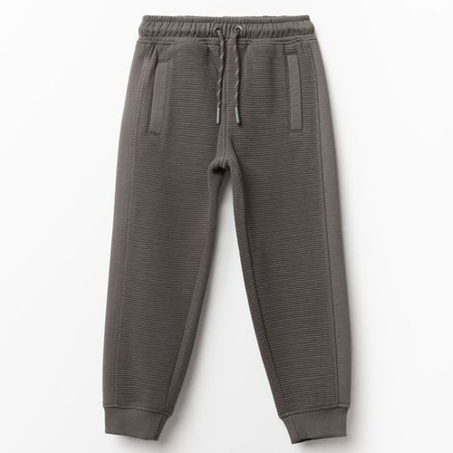 Pantalón jogger gris texturizado para niño