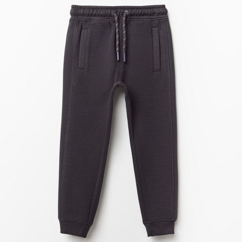 Pantalón jogger gris texturizado para niño