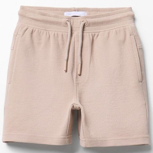 Short beige con cordón ajustable para niño