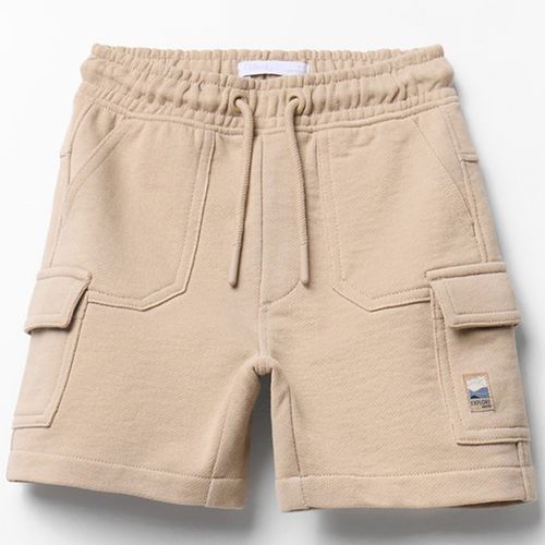 Short beige cargo para niño