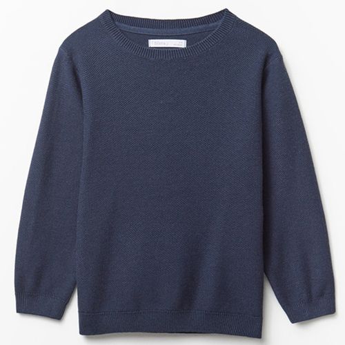 Suéter azul con textura para niño