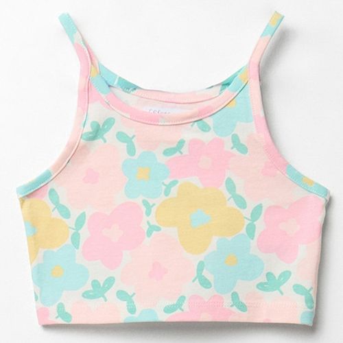 Blusa multicolor estampada floral para niña