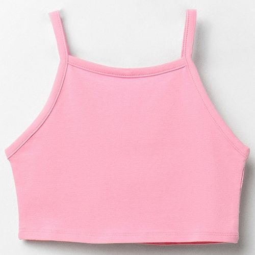 Blusa rosada sólida para niña