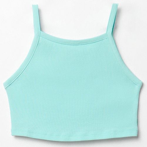 Blusa verde sólida para niña