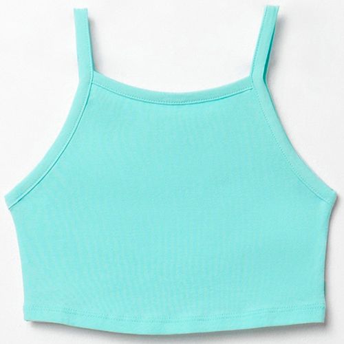 Blusa verde sólida para niña
