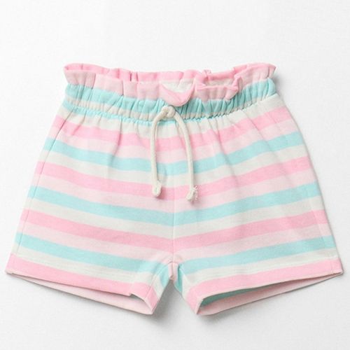 Short multicolor rayada para niña