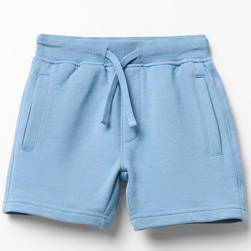 Short celeste con cordón ajustable para niño