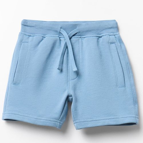 Short celeste con cordón ajustable para niño