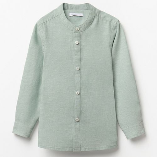 Camisa casual verde sage para niño