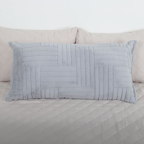 Cojín body pillow gris 95 x 45 x 20 cm