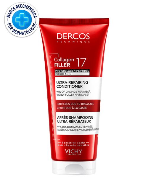 Dercos Acondicionador Ultra-reparador con Péptido de Colágeno 17 200ml