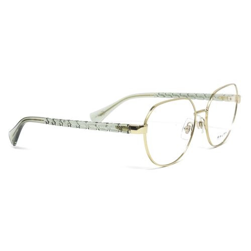 Aro oftálmico Ralph Lauren geométrico dorado y verde para mujer