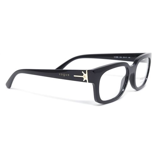 Aro oftálmico Vogue rectangular negro para mujer