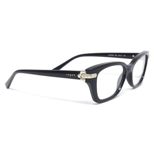 Aro oftálmico Vogue rectangular cat eye negro para mujer
