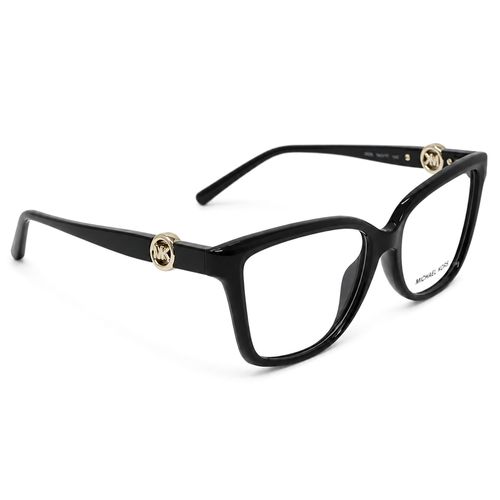 Aro oftálmico Michael Kors cat eye de acetato para mujer color negro