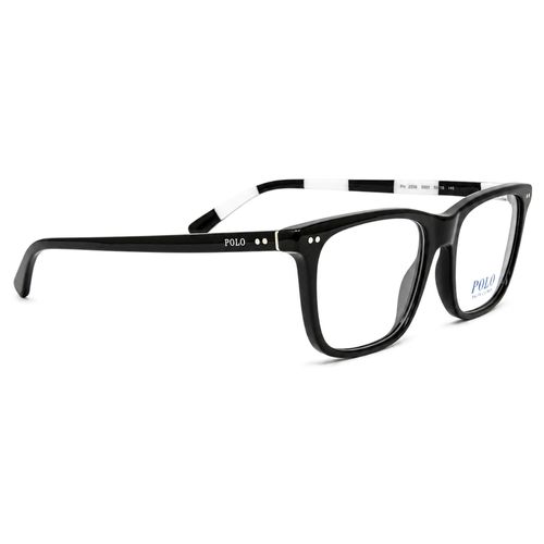Aro oftálmico Polo Ralph Lauren rectangular de acetato para hombre color negro