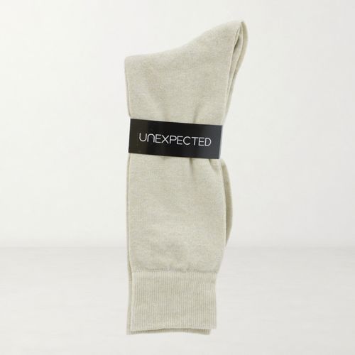 Par de calcetines crew Unexpected beige