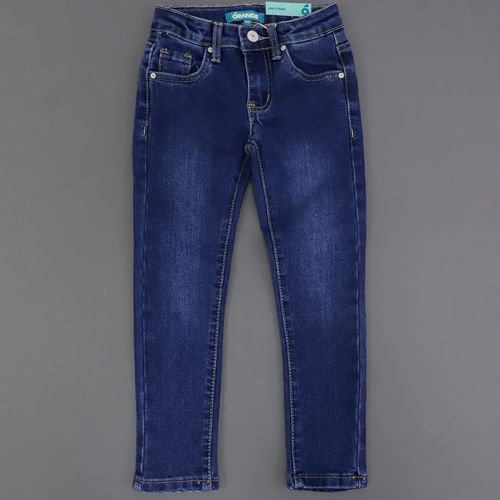 Jeans slim fit denim azul para niño
