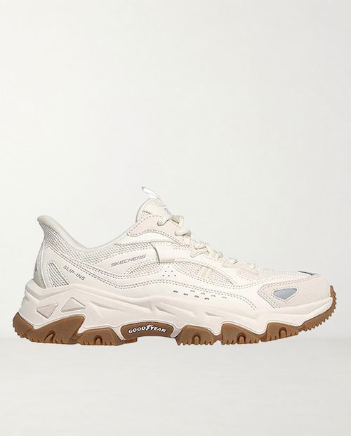 Sneaker casual Skechers D’Lites blanco para mujer