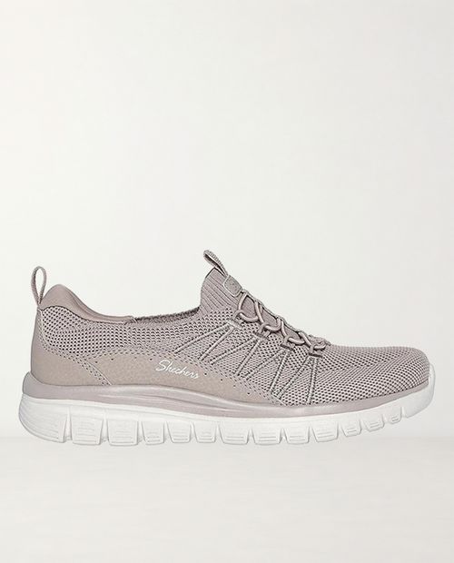 Zapato casual Skechers Graceful color beige para mujer