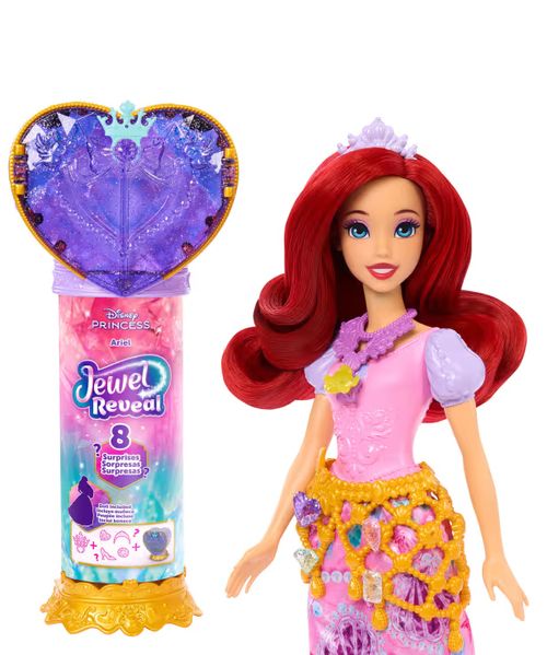 Disney Princess Jewel Reveal Muñeca con Sorpresas y Accesorios Surtida