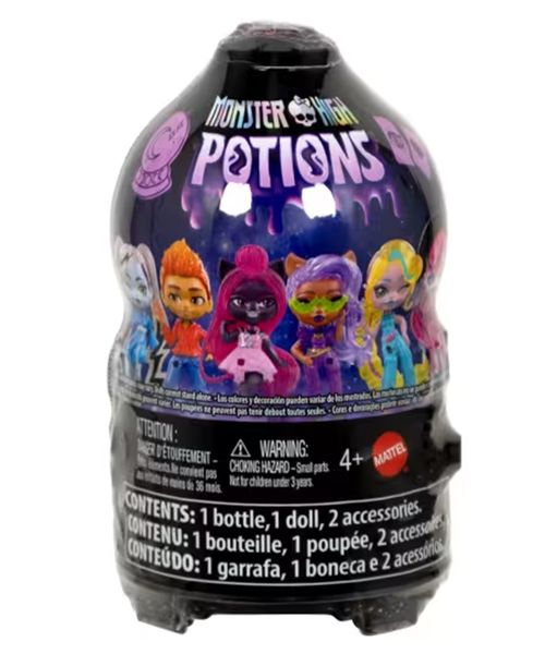 Monster High Potions Mini Bola Cristal Sorpresa con Muñeca y Accesorios