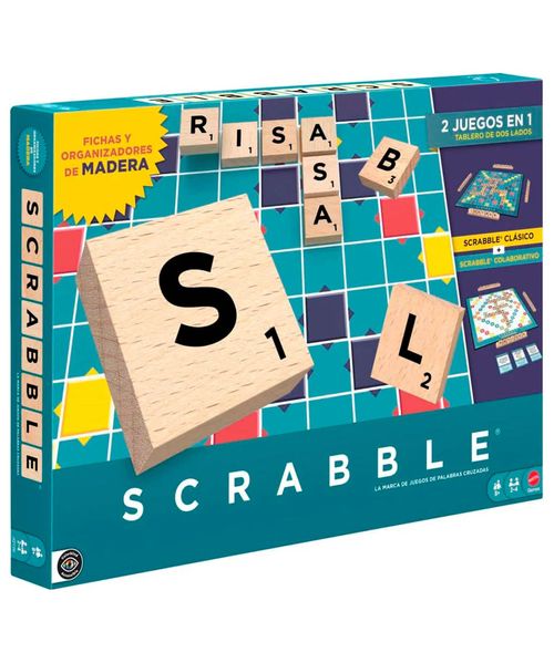 Juego de mesa Scrabble de madera Mattel