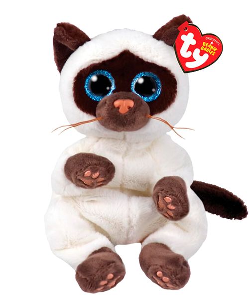 Peluche TY Beanie Bellies Miso Gato Siames
