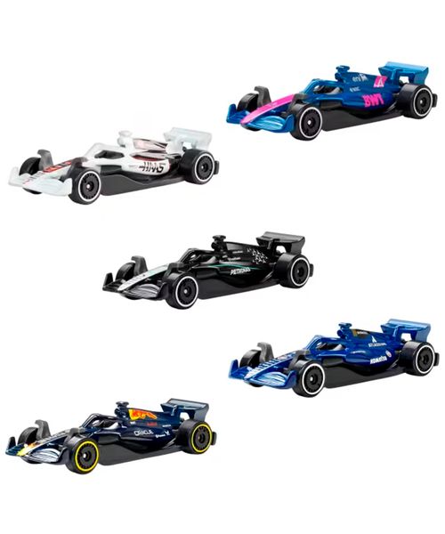 Pack Hot Wheels 5 Vehículos 1:64 Formula 1