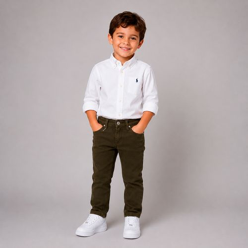 Pantalón negro straight fit para niño