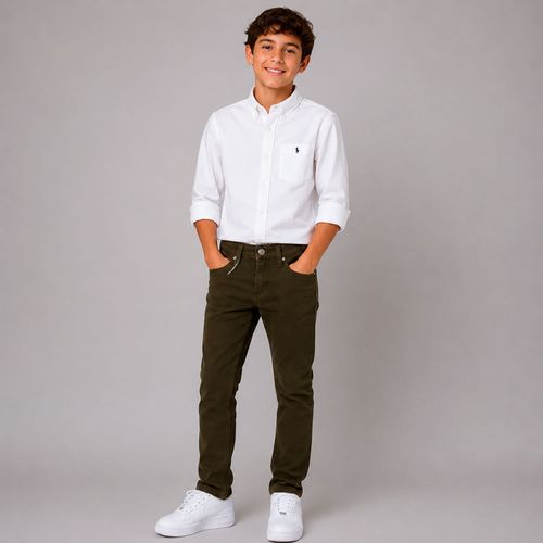Pantalón negro straight fit para niño