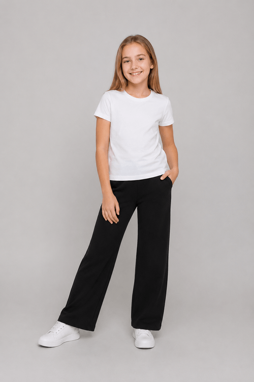 Leggings negro wide leg para niña