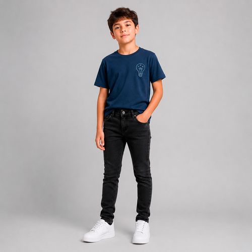 Jeans negro slim fit para niño