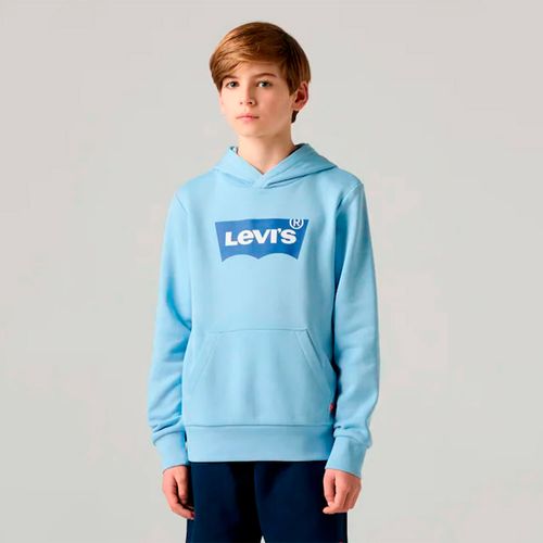 Sudadera celeste con capucha y logo Levi's para niño