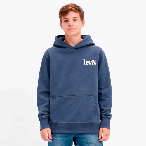 Sudadera azul Levi's con capucha para niño