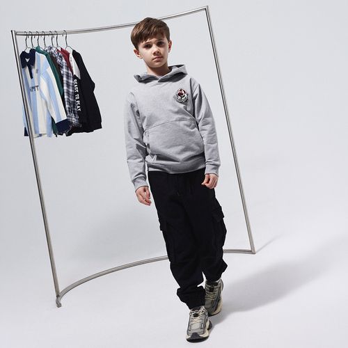 Pantalón jogger negro cargo para niño
