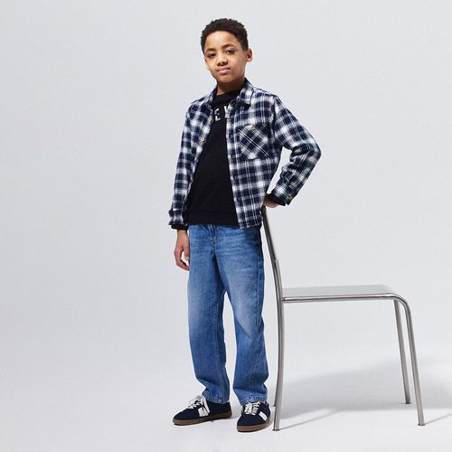 Jeans azul recto lavado para niño