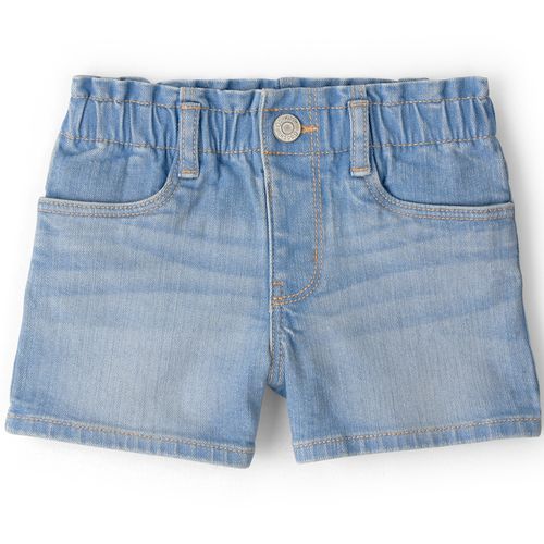 Short azul denim para niña